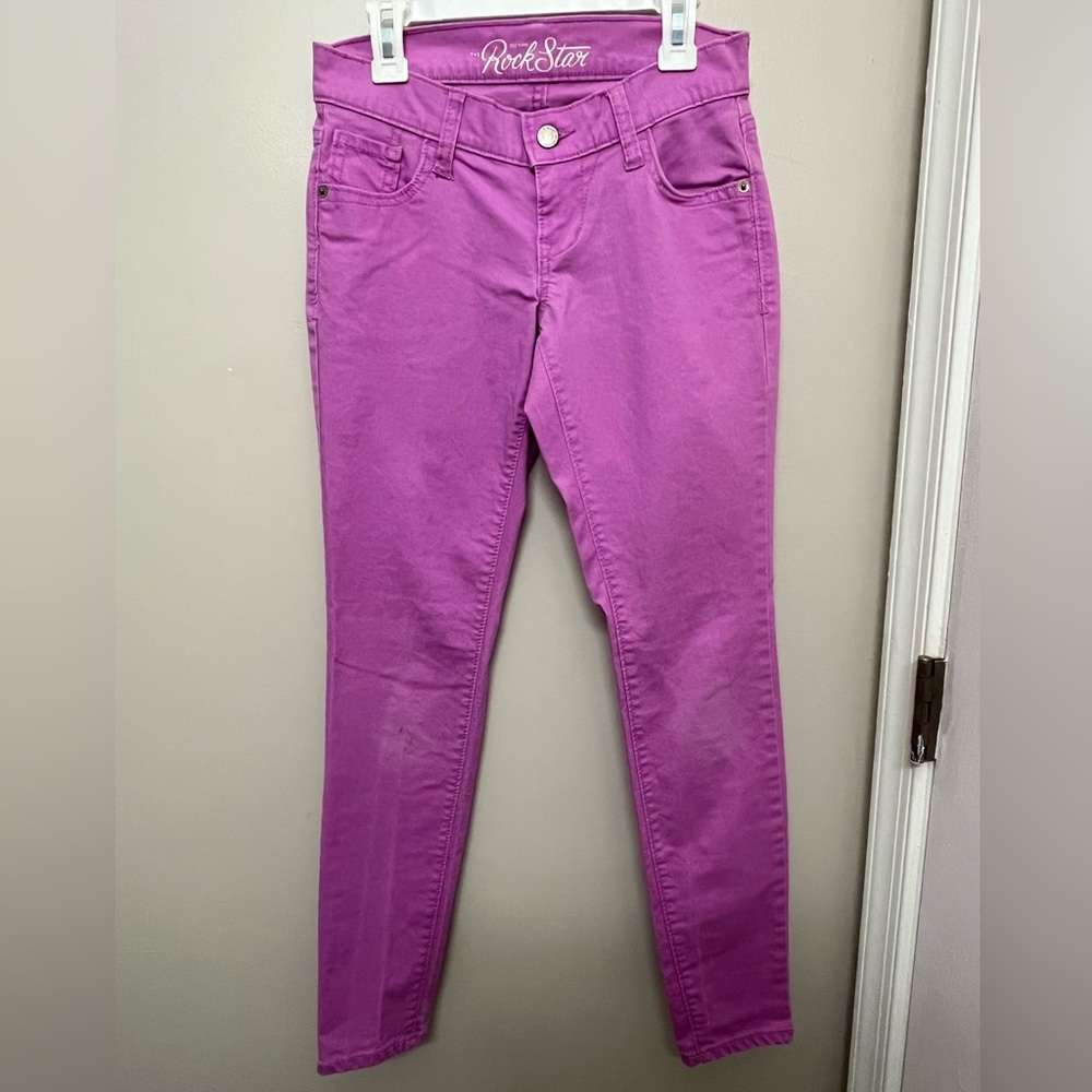 Super Fun Purple Old Navy the Rockstar Jeans! Size 2 Petite